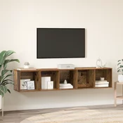 Set TV stalka Zidne 2 pcs Staro drvo Konstruirano drvo