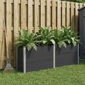 vidaXL vidaXL Vrtna visoka greda Črna 250 x 50 x 91 cm, (5000287752)