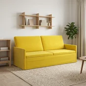 Vidaxl 3-sedna sofa Rumena 190 x 81 x 82 cm Žamet