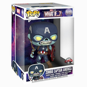 FUNKO Marvels What If Zombie Captain America 10-Inch Pop! Vinyl Figure - Exclusive, (20499369)