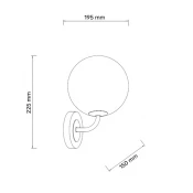 TALIA 45 ZIDNA LAMPA 1*G9 CRNA/BAKAR