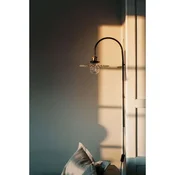Globen Lighting stenska svetilka COBBLER, prozorna, višina 75 cm - Dnevna soba/jedilnica - Vintage - prozoren, črn - Kovina