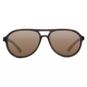 SUNGLASSES AVIATOR MAT BLACK FRAME / GREY LENS (K4D03)