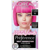 LOréal Paris Préférence Meta Vivids barva za lase 75 ml Odtenek 7.222 meta pink za ženske