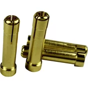 Reely Adapterski konektor [1x 4 mm vtič s pozlačenimi kontakti - 1x 5 mm vtičnica s pozlačenimi kontakti] Reely