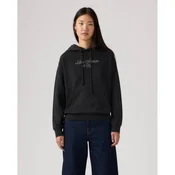 Levis for woman. A7296-0057 Graphic Heritage hoodie black (L), Casual, Cotton