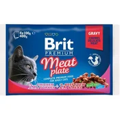 Brit Kapsule Premium Cat. Mesni krožnik 4x100 g