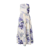 Abercrombie & Fitch Obleka svetlo zelena/lila/temno liila/volneno bela