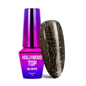 shumee Vrhunski lak za nohte Hollywood MollyLac Gold za hibridne nohte z delci, ki se ne briše, 10 g
