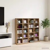 vidaXL CD omara 2 kos Artisan hrast 65 x 23,5 x 97,5 cm Inženirski les