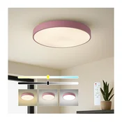 Brilagi - LED prigušiva stropna svetiljka POOL LED/60W/230V 3000-6000K 50 cm ružicasta + daljinski upravljac