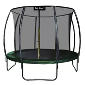 Raj Sport Trampolin 12FT - 366 cm z notranjo mrežo + lestev - temno zelena
