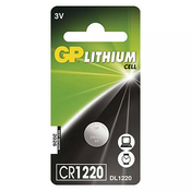 Litijeva baterija, CR1220, CR1220, 3V, GP, blister, 1 paket