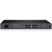 Provision 16-port PoE switch 10/100+2RJ45+2SFP,CCTV Mode,250W ( poes-16250cl+2g+2sfp )