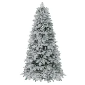 Costway Umetno božično drevo 210 cm, predhodno osvetljeno, z 160 LED lučmi, 806 vejami, 8 načinov osvetlitve