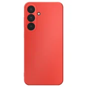 AVIZAR Ovitek za Galaxy S25 FE, poltrd iz mehkega silikona, serija Fast Cover, Rdeča, (5000190643)