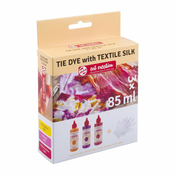 Talens Art Creation Tie-Dye tekstilni barvni set v roza barvi, 3 kosi po 85 ml