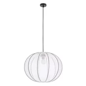 Bela viseča svetilka s tekstilnim senčilom o 52 cm Mellow – Candellux Lighting