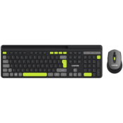 CANYON HSET-W5 EN/AD Keyboard+Mouse AAA+AA Wireless Black