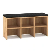 Regal za čevlje Madison 193 Artisan hrast, Črna, 96x51x34cm, Iverna plošča