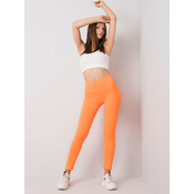 Fluo Orange Womens Sports Leggings