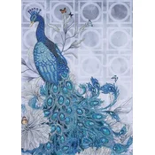 shumee Diamantno vezenje Lila Peacock 2 35x45 cm