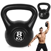 Kettlebell 8 kg črna