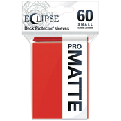 Štitnici za karte Ultra Pro - Eclipse Matte Small Size, Apple Red (60 kom.)