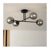 Brilagi - Plafonski luster MALIVA 4xE14/15W/230V crna/zadimljeno