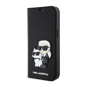 Karl Lagerfeld Etui Karl Lagerfeld Saffiano Karl&Choupette za iPhone 14 Pro - črne