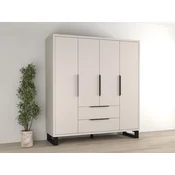 Ormar Avicavu 122 (Kašmir + Crna) Crna, Kašmir, 210x191x60cm, Vrata ormariVrata ormaraPorte guardaroba: Klasicna vrata