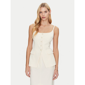 Simona Corsellini Top P25CPTO00801 Bež Slim Fit