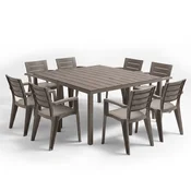 Set vrtnega pohištva Rava 8+1 cappuccino