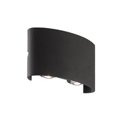 Zidna LED lampa 4W crne boje od aluminijuma