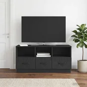 TV omarica s predalom Črna 102 x 34,5 x 47 cm Inženirski les