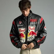 Jakna iz umetnega usnja New York Red Bulls