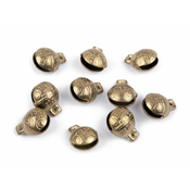 Medeninasti valjčki s čudovitim zvokom 13x17 mm - medeninasti (10 kosov)