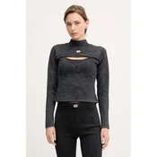 Alpha Industries ženska majica bombažna z elastanom World Cut Out Longsleeve W