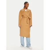 Calvin Klein Volneni plašč K20K207089 Bež Oversize
