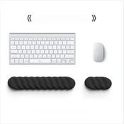 INF Ergonomski Komplet Podloge za Tipkovnico in Miško za Pisarniško Udobje Black, (5000071767)