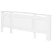 Homestar Nastavljiv pokrov radiatorja 125-201x19x815 cm bel