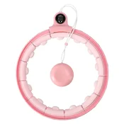 Inny FH02 roza hula hoop z utežjo + števec