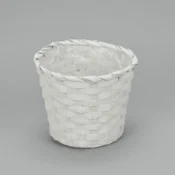 Rayher. Košarica bela iz bambusa, 16 cm