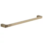 PIRENEI Držalo za brisače 600x66mm, zlata mat barva - Zlata mat barva - 600x26x66 mm - Gedy - PIRENEI - 120 - Medenina; zlitina - 600 - Nosilec brisač: enoročni - Kvadratni - PVD premaz - 600 - 26 - 66 - 14