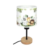 Brilagi - Stona lampa BOBO WOOD 1xE27/25W/230V hrast/crna/bela/zelena/džungla