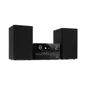 Auna Connect System S, stereo sustav + zvucnik, 20 W max., internet/DAB+, crni