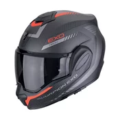 Motociklisticka kaciga na preklop Scorpion EXO-TECH EVO CARBON COSY mat crno-crvena