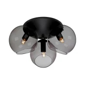 Cottex P2423SVG - plafonsko svetlo CAPELLA 3xE14/40W/230V, precnika 37 cm, zadimljeno/crno