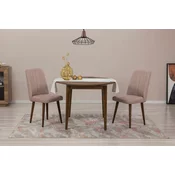 Aberto Design Set trpezarijski sto i 2 trpezarijske stolice Vina 0900 Orah