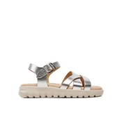 Sandali Geox J Sandal Soleima Gir J45GSA 000CF C1007 M Srebrna